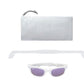 White with Purple Polarized WeeFarer Sunglasses