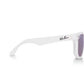 White with Purple Polarized WeeFarer Sunglasses